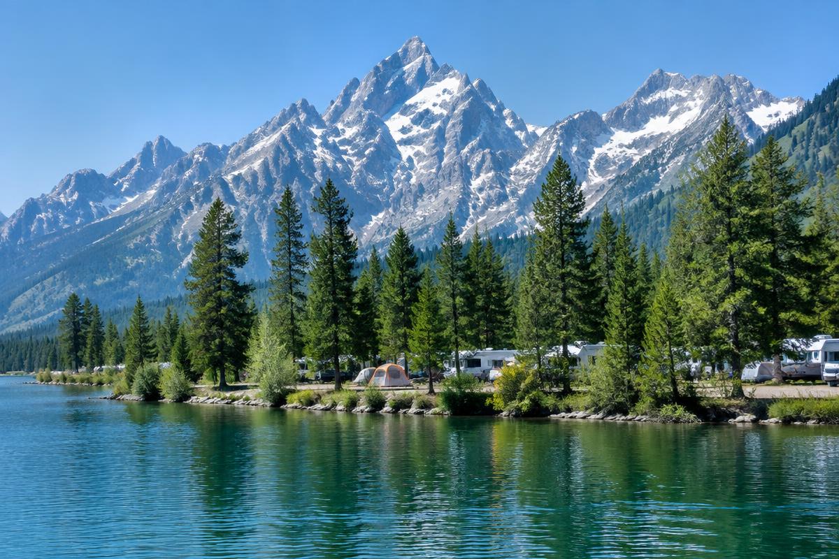 Jenny Lake Campground in Grand Teton NP